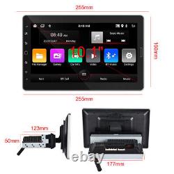 10.1'' Single 1 Din DAB+ Car Stereo Radio Android 11 Removable GPS Bluetooth Cam