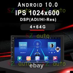 4G+64G Android 10.0 Double 2 DIN Car Stereo Radio Apple Carplay GPS Navi 7 inch
