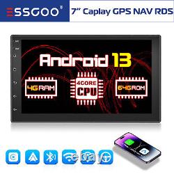 7 Android 13 Apple Carplay Stereo GPS Navigation WIFI Radio 4+64G Double 2 DIN