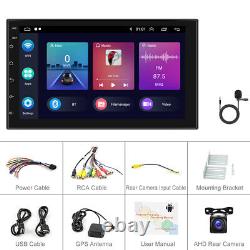 7 Double 2DIN Android 11 Apple CarPlay Car Stereo Radio GPS SAT NAV WIFI Camera