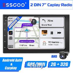 7 Double DIN Android 13 Car Stereo RDS Radio GPS NAVIGATION Wifi +Camera