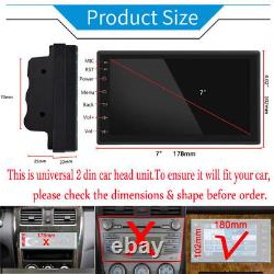 7 Touch Screen Double 2 DIN Android DAB+ Car Stereo Radio GPS SAT NAV WIFI DAB+