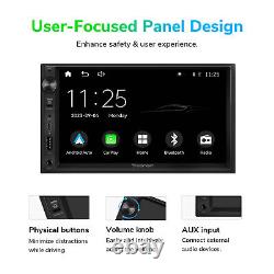7 Touch Screen Double 2DIN Car Stereo Radio wireless Apple Carplay Android Auto