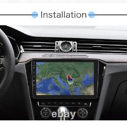 9 Android 11 Double 2DIN Car Stereo GPS Sat Nav Radio Bluetooth WiFi +Dash Cam