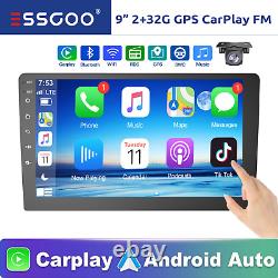 9 Double 2 DIN Android 11 Car Stereo Radio Carplay GPS SAT NAV 2+32G WIFI + AHD