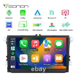 9 Double 2 DIN Car Stereo Android 12 GPS For VW GOLF MK5 MK6 Polo T5 Tiguan EOS