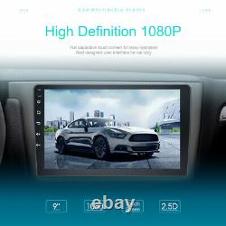 9 Double 2Din Car Radio Touch Screen Stereo Android 12 Carplay Audio+Dash Cam