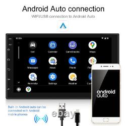 Android 11 Double 2 DIN 7 Apple CarPlay Car Stereo GPS Radio Bluetooth + Camera