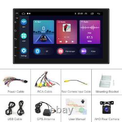 Android 11 Double 2 DIN 7 Apple CarPlay Car Stereo GPS Radio Bluetooth + Camera