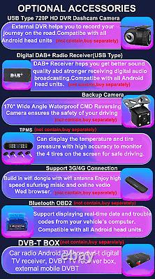 Android 12 Double DIN 7 Car Stereo GPS Sat Nav DAB+OBD2 WiFi FM Radio Head Unit