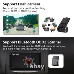 CAM+DVR+ Android Double Din 7 Car Stereo GPS Sat Nav Radio DAB+ Touch Screen BT