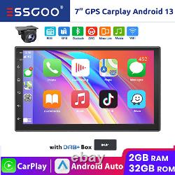 DAB+ CarPlay 7 Double 2 DIN Android 13 Car Stereo GPS NAV Touch Screen WIFI AHD
