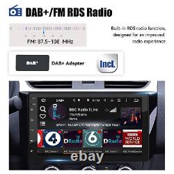 DAB+ CarPlay 7 Double 2 DIN Android 13 Car Stereo GPS Touch Screen + Camera&MIC
