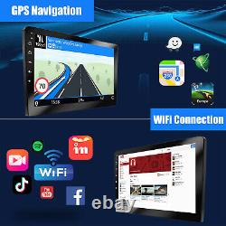 Double 2 DIN 10 Android 11 Carplay Car Stereo Radio GPS Sat Nav Bluetooth + AHD