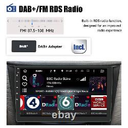 Double 2 DIN Android 11 DAB+ Car Radio Stereo With Sat Nav RDS Bluetooth +Camera