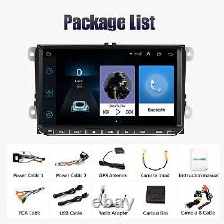 Double 2 DIN Car Stereo Android 12 GPS RDS +Camera For VW GOLF MK5 6 Polo Touran