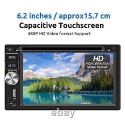 Double 2 DIN Carplay Stereo Android Auto Play CD DVD Radio Bluetooth AM FM RDS