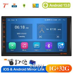 Double 2 Din 7 DAB+ OBD2 Car Stereo Radio 32G Android 13.0 GPS Navi WIFI FM RDS