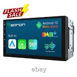 Double 2 Din Android 10 8Core 7 Car Stereo Radio Bluetooth USB FM CarPlay Touch