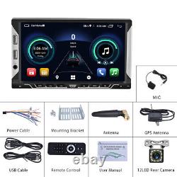 Double 2Din Car Radio Stereo Android 11 GPS Sat Nav 6USB Bluetooth SWC +Camera