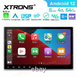 Double DIN 10.1 Android 12 8-Core 4+64GB 4G Car DVD GPS Stereo Radio Head Unit