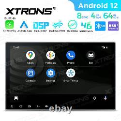 Double DIN 10.1 Android 12 8-Core 4+64GB 4G Car DVD GPS Stereo Radio Head Unit