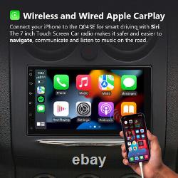 Double DIN 7 Car Stereo Android 10 8-Core FM Radio CarPlay GPS Sat Nav DSP WiFi
