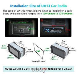 Double DIN 7 IPS Car Stereo Android 13 Radio CarPlay Sat Nav RDS USB Multimedia