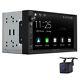Double Din Wireless Apple Carplay Stereo Radio Android Auto Touch Screen Camera