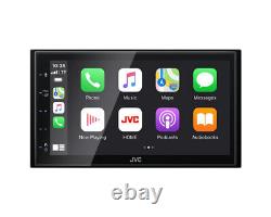 JVC CarPlay Android Car Auto Stereo 6.8 Double Din DAB Screen USB KW-M565DBT
