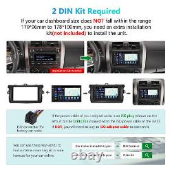 OBD+DVR+Android 13 Double 2 DIN 7 Car Stereo GPS Nav DAB+ Radio Head Unit WiFi
