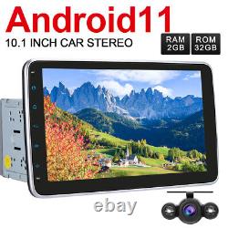 Pumpkin 10.1 Double DIN Android 11 Car Stereo WiFi GPS Head Unit DAB RDS Camera