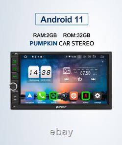 Pumpkin 7 Android 11.0 Car Stereo Double DIN Head Unit GPS Sat Nav DAB RDS WiFi