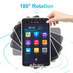 Single 10 1DIN Rotatable Android 13 Touch Screen GPS Car Stereo Radio 1+32G Cam