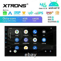 XTRONS 7 Android 12 Octa Core 4+64GB Double Din Car Play GPS Radio Stereo DAB+