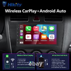 7 Double 2 DIN Android 12 Autoradio de voiture avec GPS Sat Nav Radio Apple CarPlay