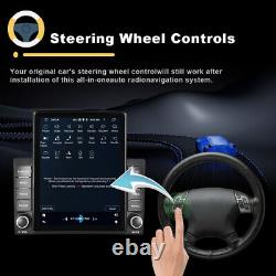 9,5 Stéréo de voiture avec écran tactile vertical Radio GPS Sat Nav Bluetooth FM Double 2DIN