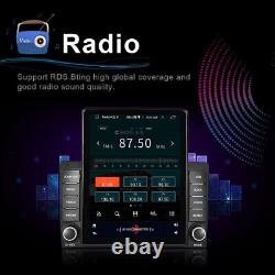 9,5 Stéréo de voiture avec écran tactile vertical Radio GPS Sat Nav Bluetooth FM Double 2DIN