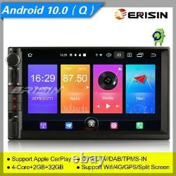 Autoradio Android 10 à double DIN pour Nissan avec DAB+, DVR, GPS, BT, OBD2, 3UI, 32 Go, 4G