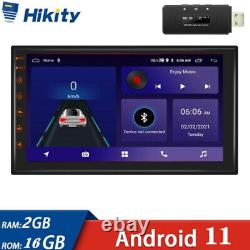 Autoradio Android 11 DAB+ 7 pouces avec GPS Navigation Radio Double 2 DIN WIFI USB