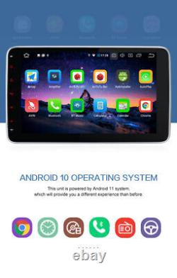 Autoradio Android 11 Pumpkin 10.1 Double DIN avec WiFi, GPS, unité principale DAB RDS et caméra.