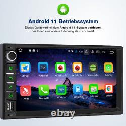 Autoradio Android 11 à double DIN avec écran de navigation GPS Bluetooth DAB intégré et 32 Go de stockage