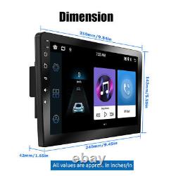 Autoradio Android 11 à écran tactile GPS Double DIN DAB+ 10 pouces avec unité principale FM + caméra