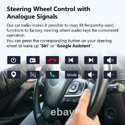 Autoradio Android Double DIN CAM+OBD 10.1 GPS Navigation Radio CarPlay DAB+ FM