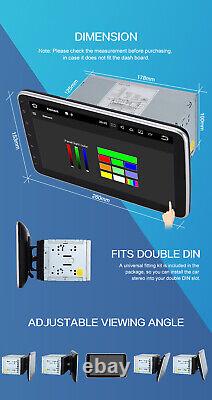 Autoradio Double DIN Pumpkin 10.1 Android 11 avec GPS, navigation par satellite, DAB, Bluetooth, FM et WiFi