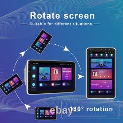 Autoradio Double DIN Rotatif 10.1 Android 13 Écran Tactile Stéréo de Voiture avec Carplay 2+32G