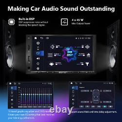 Autoradio Double Din 7 pouces avec CAM+ X20, Bluetooth, Android Auto et CarPlay