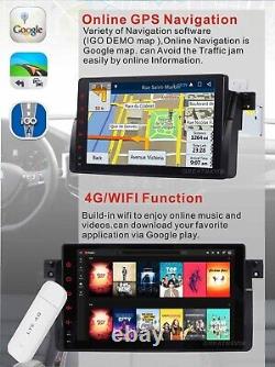 Autoradio GPS Double Din Android avec unité principale DAB+ pour BMW Série 3 E46