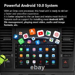 Autoradio de voiture Android 10 à double 2 DIN 7 pouces avec 8 cœurs, CarPlay, navigation satellite, DSP et Bluetooth
