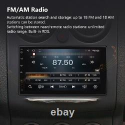 Autoradio de voiture Android 10 à double DIN intégré 7 pouces avec 8 cœurs, 32 Go, CarPlay, navigation par satellite et DSP